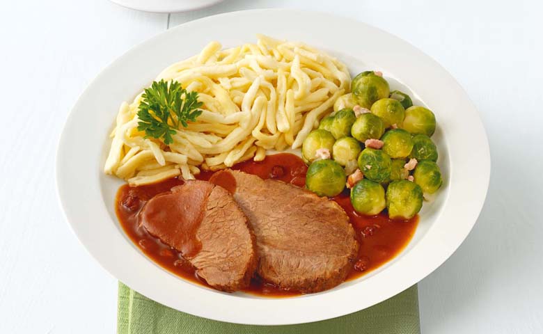 Kräftiger Burgunderbraten vom Rind