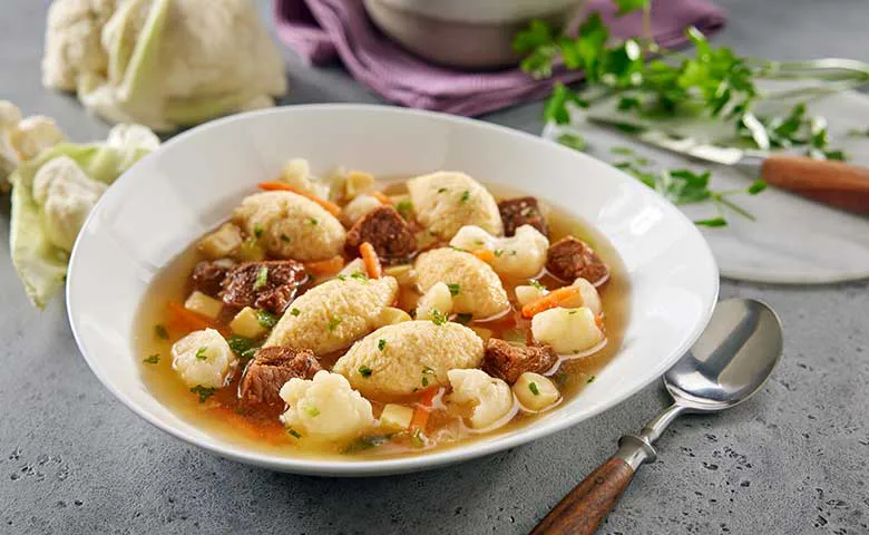 Festtagssuppe mit Rindfleisch