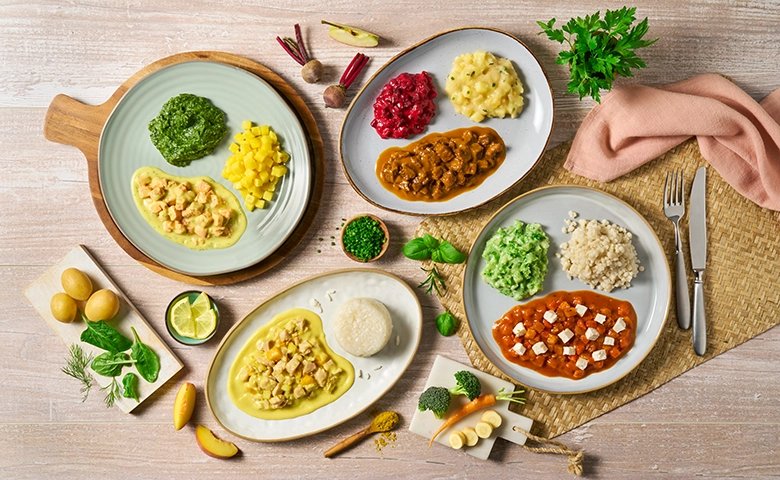 Menü-Sortiment Weiche Menüs