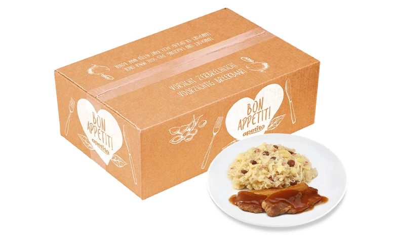 7 verschillende grote portie maaltijden